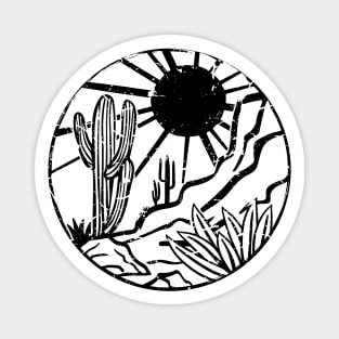 Arizona Landscape Desert Cactus Magnet